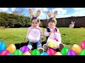 Chloe and meghan first easter egg hunt