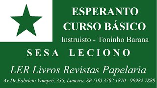 Esperanto Sesa Leciono (sexta lição) #esperanto #cursoesperanto