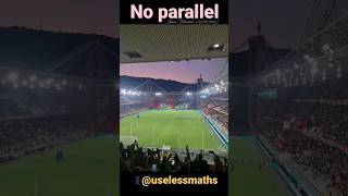 Don't believe mathematicians: parallel lines do not exist, not even at the stadium! Profile