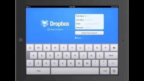 iPad Basics - Intro to Dropbox