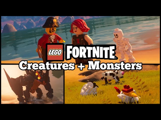 Fortnite Lego - All Wild Creatures and Enemies - YouTube