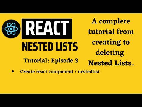 React Nested Lists