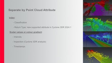 Leica Cyclone 3DR 2024.1 - Take advantage of point cloud attributes