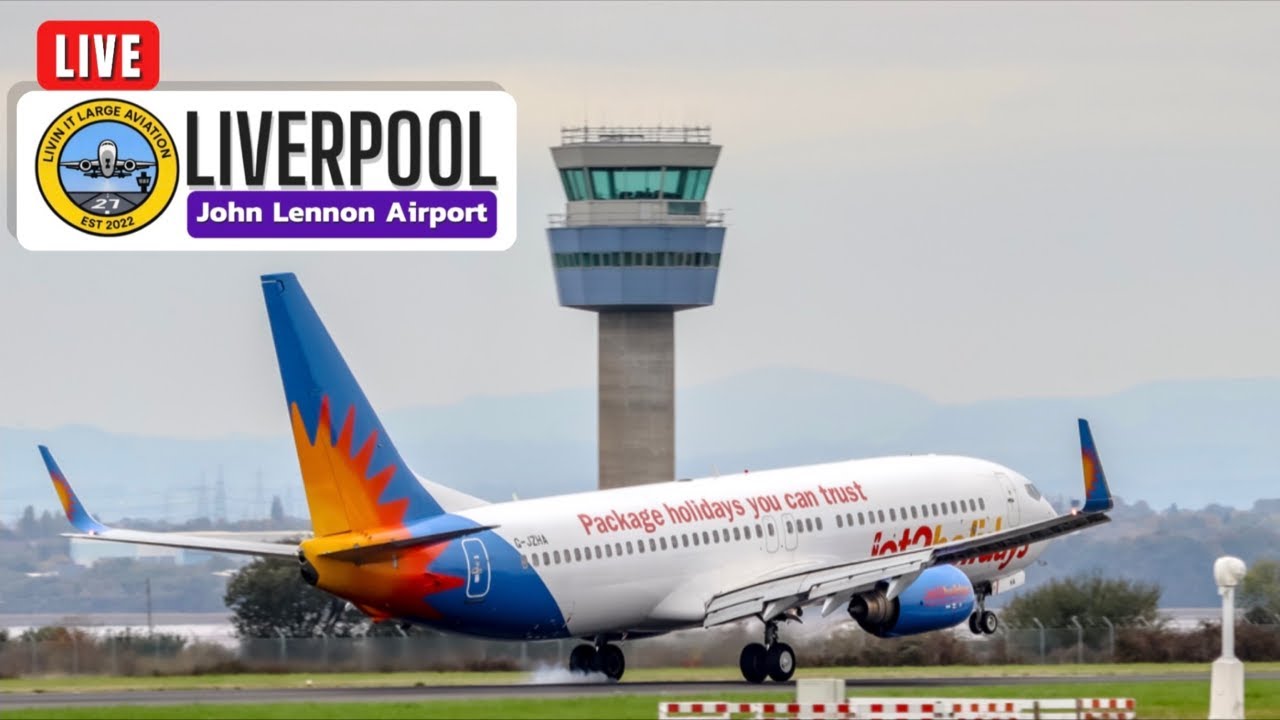 🔴LIVE🔴 Liverpool Airport (LPL) Plane Spotting - YouTube