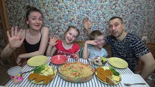 МУКБАНГ ФУНЧОЗА С КУРИЦЕЙ | MUKBANG FUNCHOSA WITH CHICKEN #мукбанг