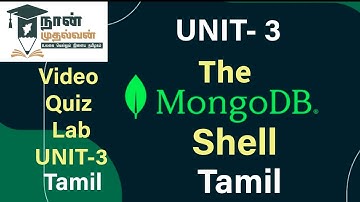 The MongoDB Shell - unit 3 Tamil| Naan muthalvan course II CS BCA IT Tamil