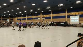 Quickswap Wheels 90A in action at Rollercon 2017 - Roller Derby Elite vs Mota screenshot 4