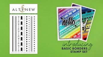 Altenew Stamps Intro - Basic Borders