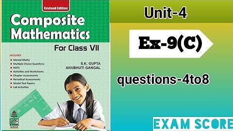Composite mathematics class 7 percentage and it