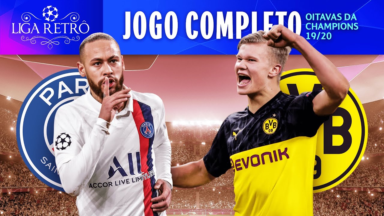PARIS SAINT-GERMAIN 2 X 0 BORUSSIA DORTMUND | JOGO COMPLETO COM IMAGENS | OITAVAS | CHAMPIONS 19/20