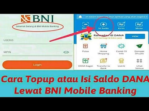 Berhasil 💯 Topup Dana Lewat Bni Mobile Banking || Bebas Admin - YouTube