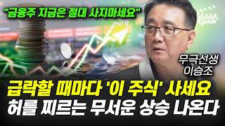 급락할 때마다 '이 주식' 사세요, 허를 찌르는 무서운 상승 나온다 (무극선생 이승조)