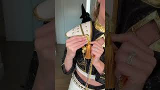 Trying on my Halloween costume for the first time! Can you guess who I am?!