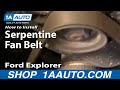 How to Replace Serpentine Belt 1997-2000 Ford Explorer