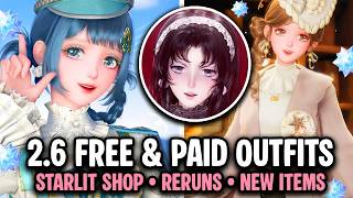 ALL Free Outfits + Shop Items & Reruns Coming in Infinity Nikki 2.6 🩷