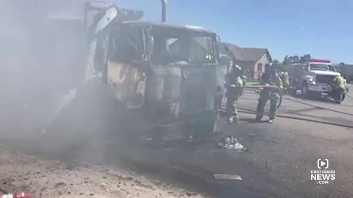 Recycling truck explodes, bursts into flames in Idaho neighborhood