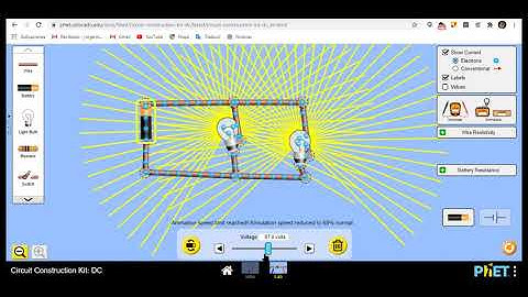 Circuitos|  Construcción de circuito serie y paralelo en Phet