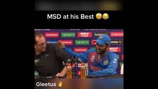 MSD at his best with Australian reporter #MSD
