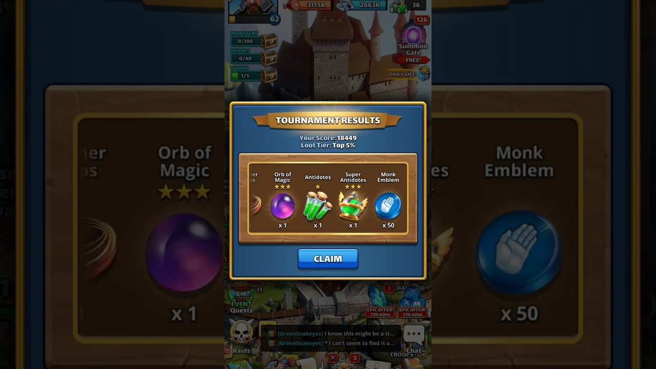 4☆ Bloody Battle (No Red) Results & Loot 