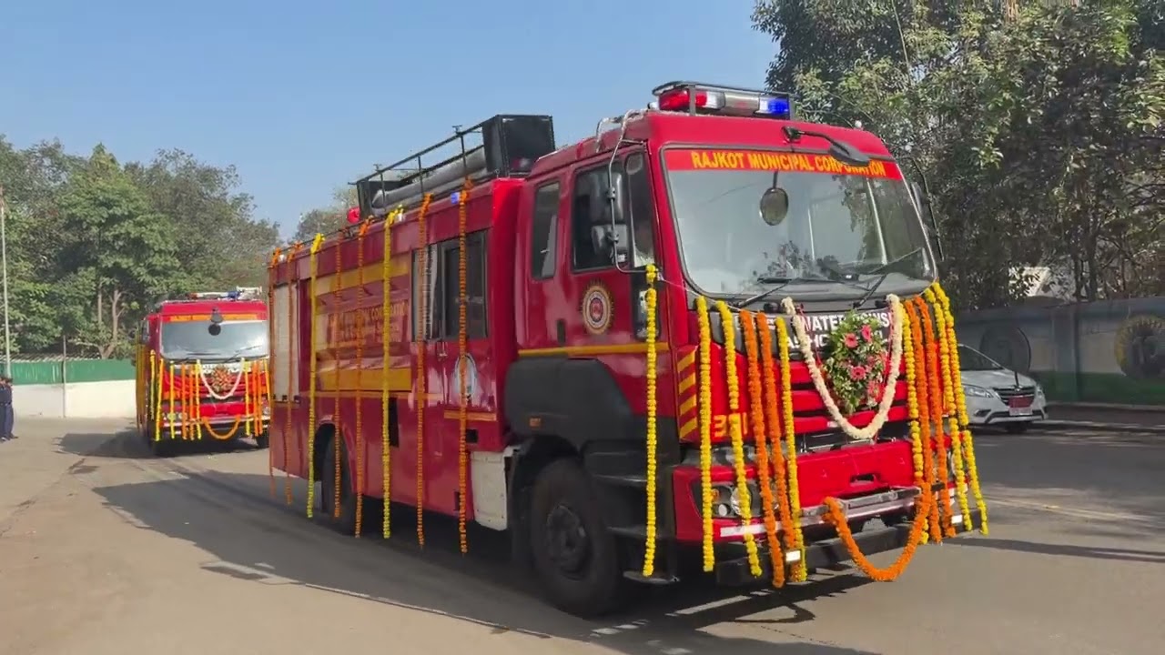 રાજકોટ મહાનગર પાલિકા એ ફાયર ઇમરજન્સી સર્વિસ મા 5 ન્યુ વોટર ફાયરફાઇટર નો વધારો….કરાયો 