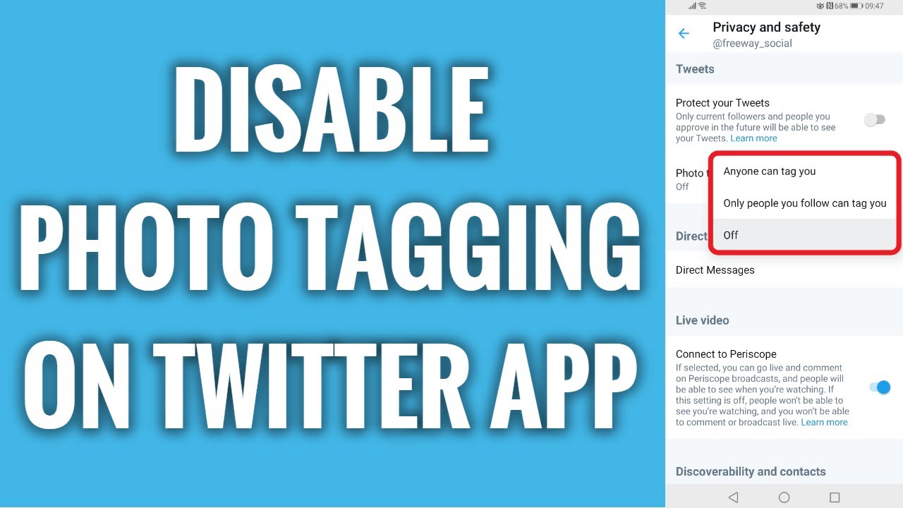 How To Disable Photo Tagging On Twitter App