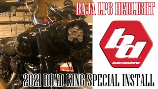Baja LP6 Headlight Install for 2021 Road King Special