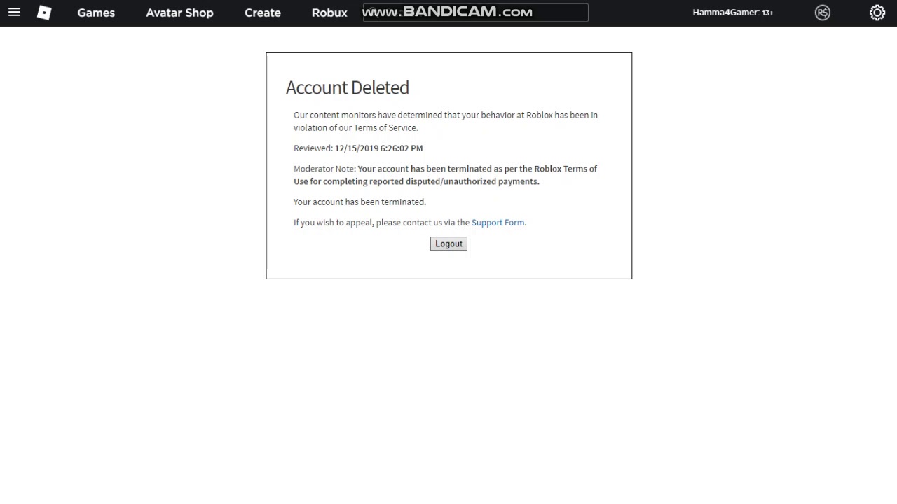 My Roblox Account Got Deleted Youtube - roblox deleted my account daleraixe