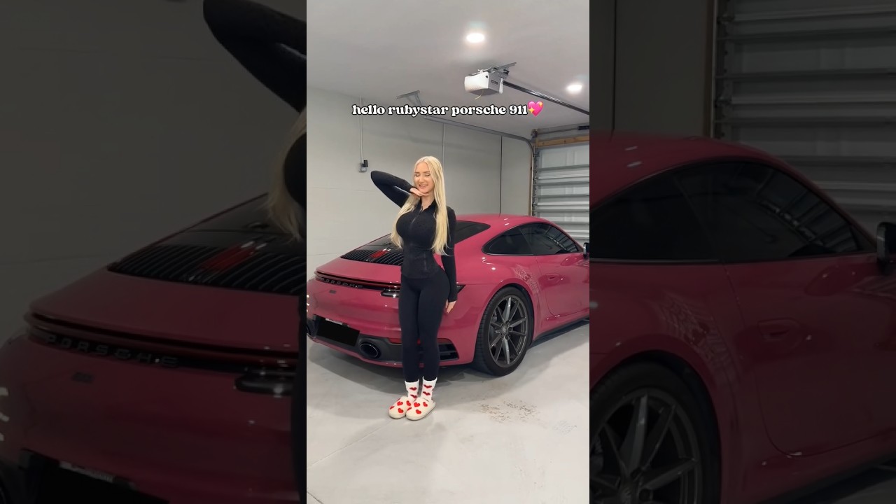 Представляю свой Porsche 992 Carrera T рубиново-красного цвета 💃💃