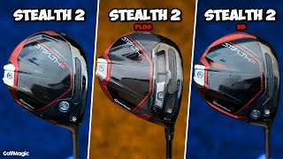The ULTIMATE Driver Comparison | TaylorMade Stealth 2 vs Stealth 2 Plus vs Stealth 2 HD
