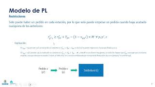 Flow shop 04. Restricción 2