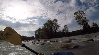 Nooksack River Deming to Everson - Packrafting WA - 1200cfs - Class I+
