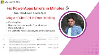 Error Handling in Power Apps | IfError, Error Log List, HTTP Status Codes & Smart Messages