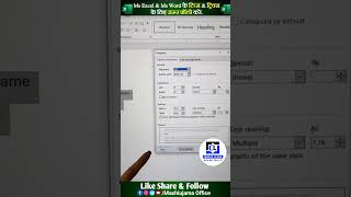 Line Insert in one click in Excel 🔥😍 #mswordtricks #pctricks  #computereducation