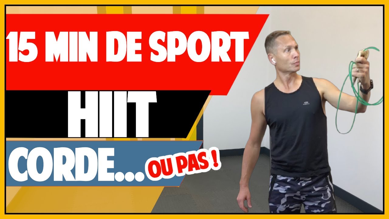 Air corde a sauter sans corde – Maigrir en 15 minutes (exercice