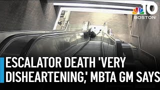 MBTA GM reacts to man's death on escalator at station
