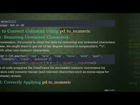How to Effectively Use pd.to_numeric to Convert DataFrame Columns in Pandas