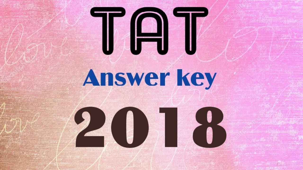 Tat exam paper solution 2018