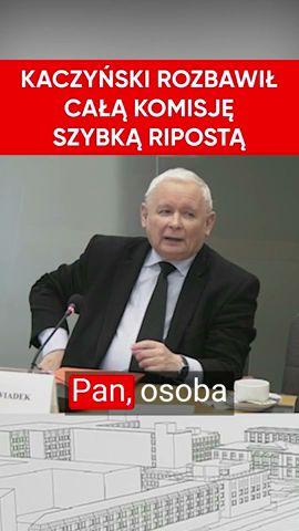 Szybka riposta Kaczyńskiego na komisji śledczej