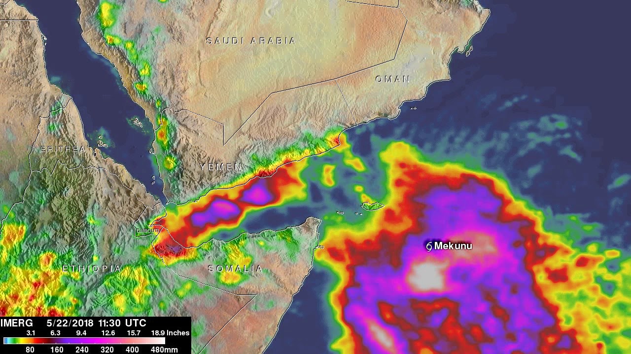 NASA Analyzes No. Indian Ocean Rainfall of Soaking Separate Cyclones