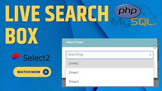 How to build live search box using PHP, MySQL and AJAX | Select2 Live  Search with CodeIgniter