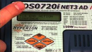 How To Charge & Discharge A Lipo Pack Using The Hyperion Eos720I Net3 Acdc Charger