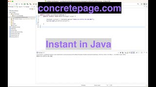 Instant in Java