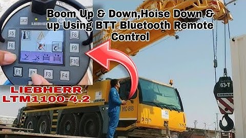 Boom Up&Down, Hoise Down&Up, Using BTT Bluetooth Remote Control LIEBHERR LTM1100-4.2/JAYCTV