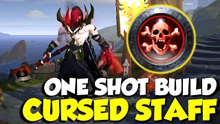 ONE SHOT Cursed Staff Build | 2v2 Hellgate | Albion Online PvP | Top Builds for Beginners @Mogdone