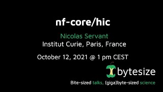 nf-core/hic (nf-core/bytesize #23)