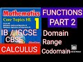 Domain, Range, Co-domain of a Relation (FUNCTIONS) PART 2