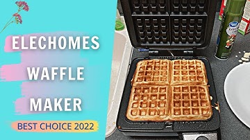 Elechomes HRW6102 Belgian Waffle Maker Review & How To Use | Top Waffle Maker with Removable Plates
