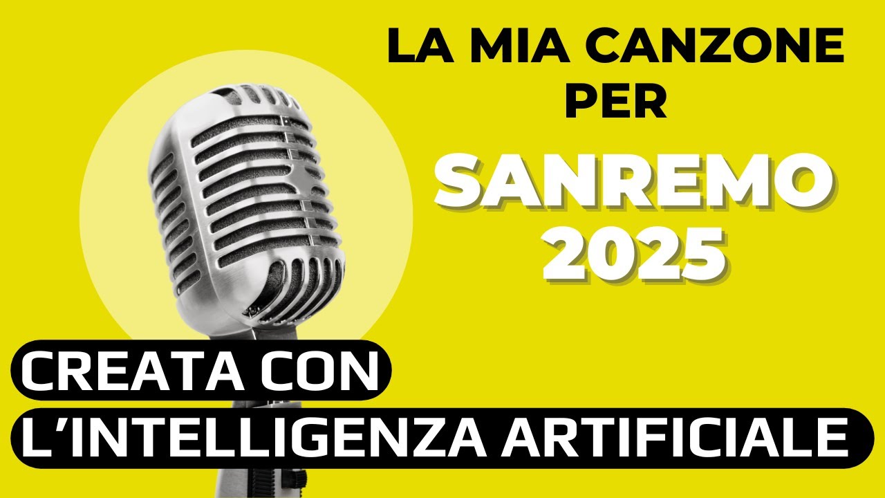 Ho Creato una Canzone per Sanremo con l’Intelligenza Artificiale (SUNO ...