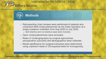 Comparing Utilization Rates and Perioperative Outcomes of Intraoperative Cholangiography in Chol...