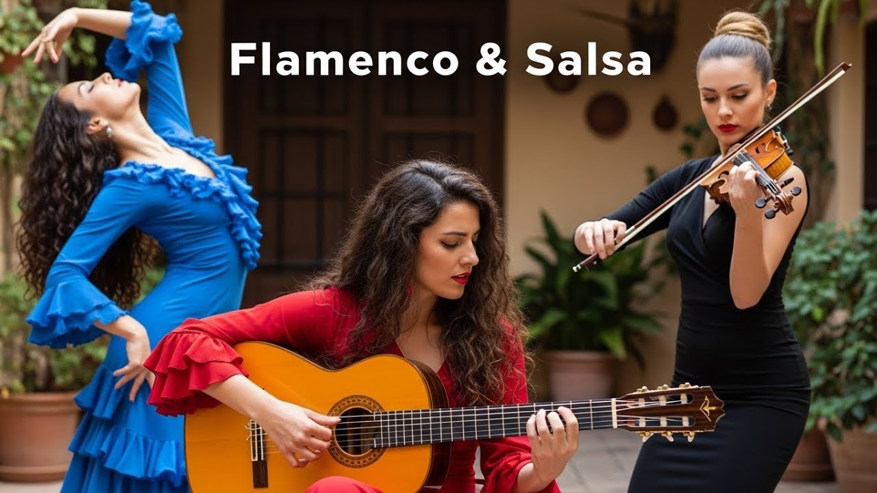 HOT SALSA LIVE | Spanish Guitar & Violin Instrumental